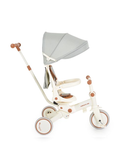 COMPACTO tricikli multifunkciós, 3in1 futóbiciklivé alakítható BÉZS