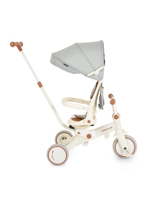 COMPACTO tricikli multifunkciós, 3in1 futóbiciklivé alakítható BÉZS