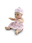JÁTÉKBABA 30cm újszülött macival PINK