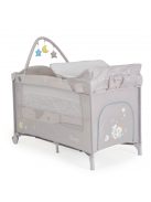 MONI Sleepy összecsukható luxus utazóágy 2 szint+pelenkázó+ játék SZÜRKE