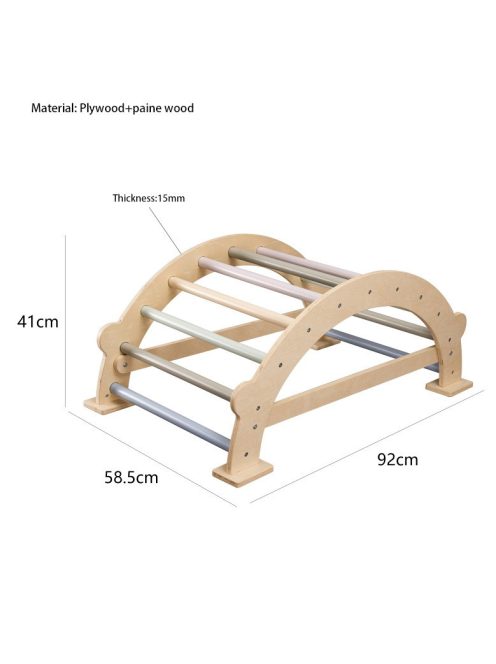 FA MÁSZÓHÍD PIKLER Montessori  92*43cm NATUR