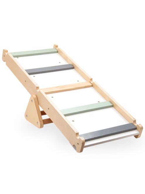 FA MÁSZÓKA 2IN1 PIKLER 3szög és mászórámpa Montessori 132*60cm NATUR