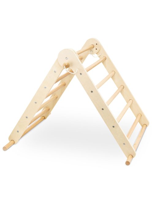 FA MÁSZÓKA 2IN1 PIKLER 3szög és mászórámpa Montessori 132*60cm NATUR