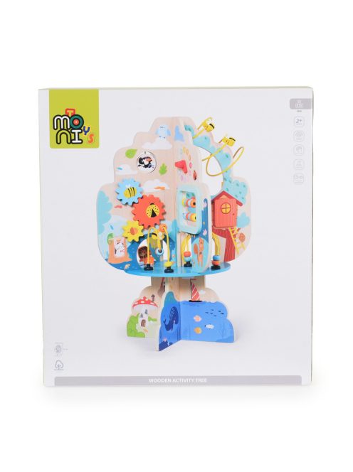 FAJÁTÉK MONI activity lombos fa Montessori NATUR