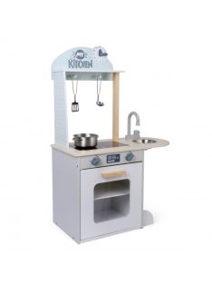 MONI Fa kiskonyha kék 4 db eszközzel szett