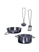 MONI Fa kiskonyha kék 4 db eszközzel szett