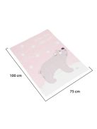 Takaró 75x100 cm Dreamy bear PINK