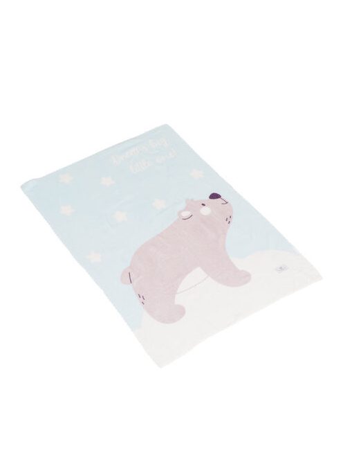 Takaró 75x100 cm Dreamy bear KÉK