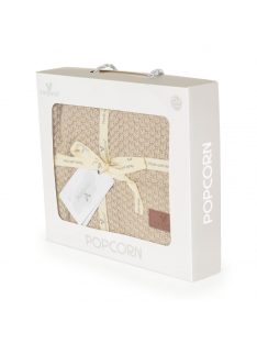 POPCORN Kötött takaró 80x100cm BÉZS/vbarna