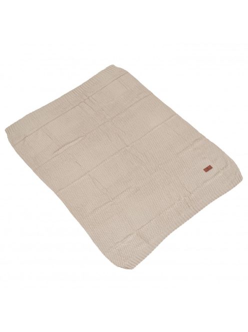 POPCORN Kötött takaró 80x100cm BÉZS/vbarna