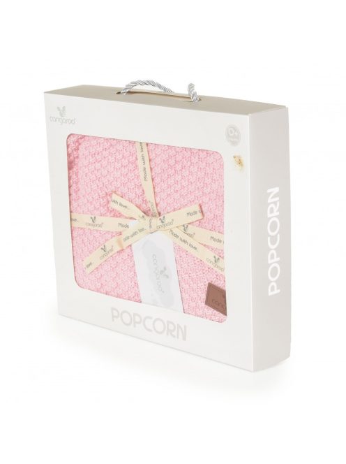 POPCORN Kötött takaró 80x100cm RÓZSA
