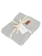 POPCORN Kötött takaró 80x100cm SZÜRKE