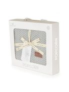 POPCORN Kötött takaró 80x100cm SZÜRKE