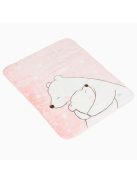 TAKARÓ SOFTY pihe puha kicsi 80*110cm  jegesmedvés PINK