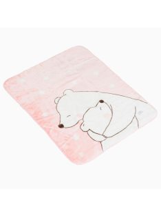 TAKARÓ SOFTY pihe puha kicsi 80*110cm  jegesmedvés PINK