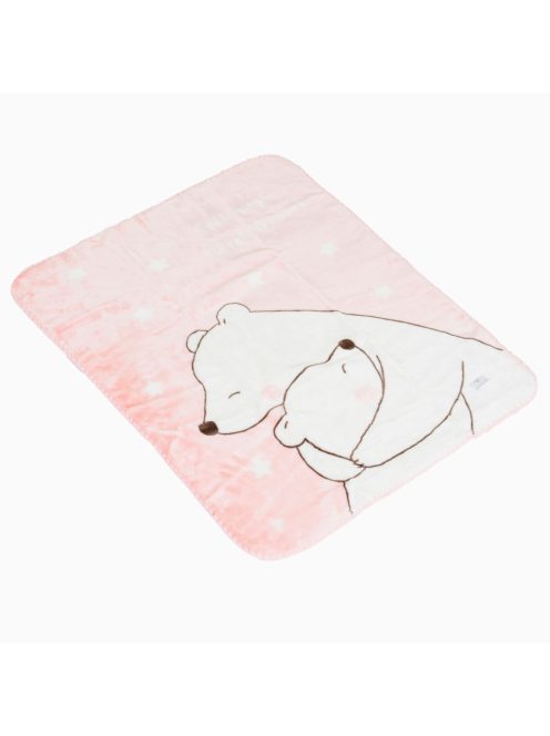 TAKARÓ SOFTY pihe puha kicsi 80*110cm  jegesmedvés PINK