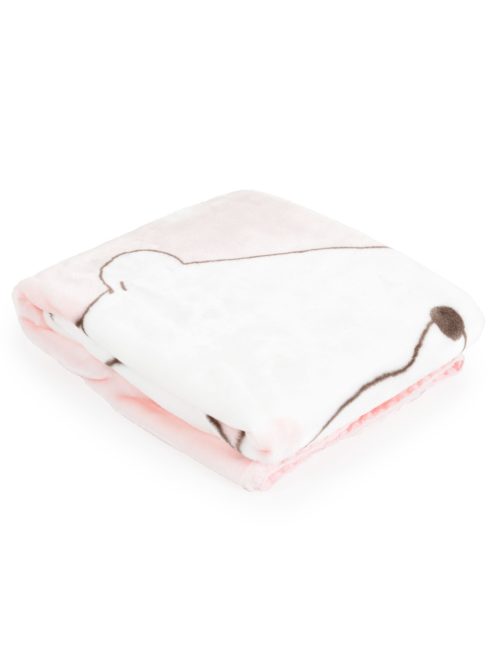 TAKARÓ SOFTY pihe puha kicsi 80*110cm  jegesmedvés PINK