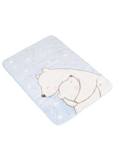 TAKARÓ SOFTY pihe puha kicsi 80*110cm  jegesmedvés VKÉK