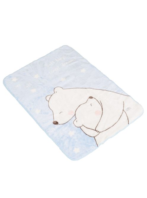 TAKARÓ SOFTY pihe puha kicsi 80*110cm  jegesmedvés VKÉK