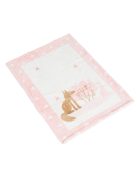 Baba takaró LITTLE FRIENDS 80x110 cm erdei állatos PINK