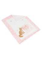 Baba takaró LITTLE FRIENDS 80x110 cm erdei állatos PINK