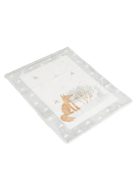 Baba takaró LITTLE FRIENDS 80x110 cm erdei állatos SZÜRKE