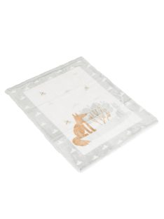 Baba takaró LITTLE FRIENDS 80x110 cm erdei állatos SZÜRKE