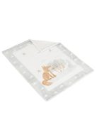 Baba takaró LITTLE FRIENDS 80x110 cm erdei állatos SZÜRKE