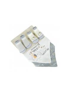 TUMMY zokni+nyálkendő szett 2+2db SZÜRKE