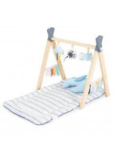   JÁTSZÓSZŐNYEG plüss, játékhíddal, összecsukható Sahara SZÖGLETES