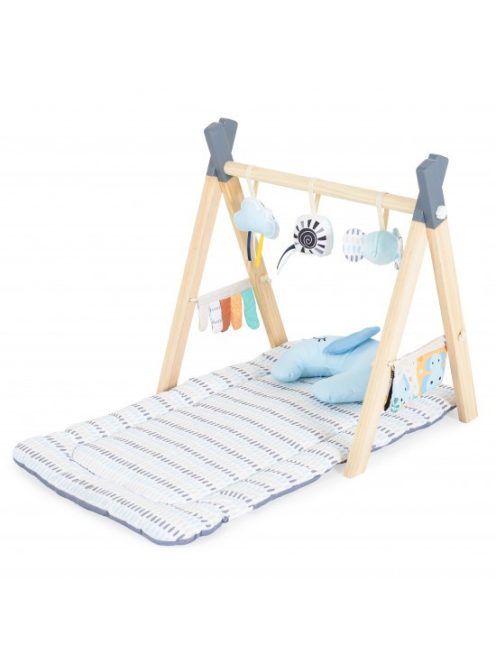 JÁTSZÓSZŐNYEG plüss, játékhíddal, összecsukható Sahara SZÖGLETES