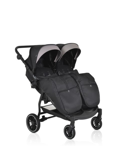 MONI TWINGO Iker babakocsi lábzsákkal ONYX/FEKETE
