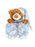 TAKARÓ Addie bear 90x75cm KÉK