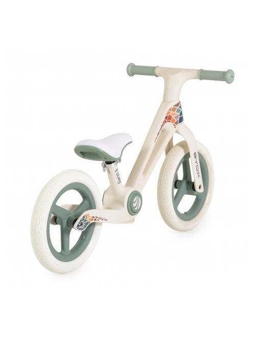 FOLDY futóbicikli összecsukható 35kg-ig ZÖLD fehér vázzal