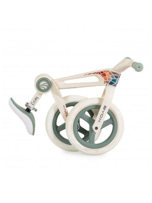 FOLDY futóbicikli összecsukható 35kg-ig ZÖLD fehér vázzal