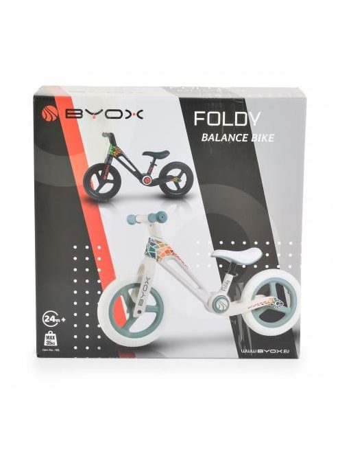 FOLDY futóbicikli összecsukható 35kg-ig FEKETE