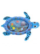 JÁTSZÓSZŐNYEG vizes, halacskákkal teknős alakú KÉK