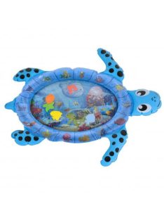JÁTSZÓSZŐNYEG vizes, halacskákkal teknős alakú KÉK