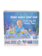 JÁTSZÓSZŐNYEG vizes, halacskákkal teknős alakú KÉK