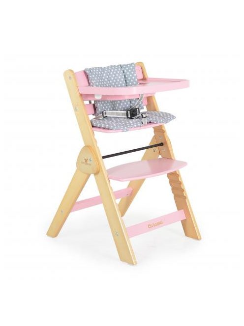 CARAMEL fa etetőszék PINK