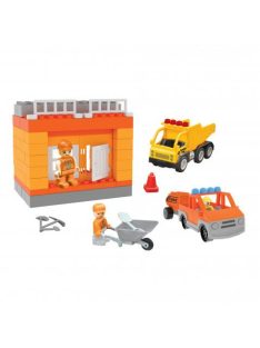 Pilsan  építőkészlet dömper autós 52dbos