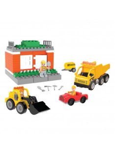 Pilsan  építőkészlet dozer autós 57dbos