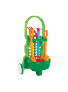 Pilsan kis kerti kocsi szerszámokkal ZÖLD