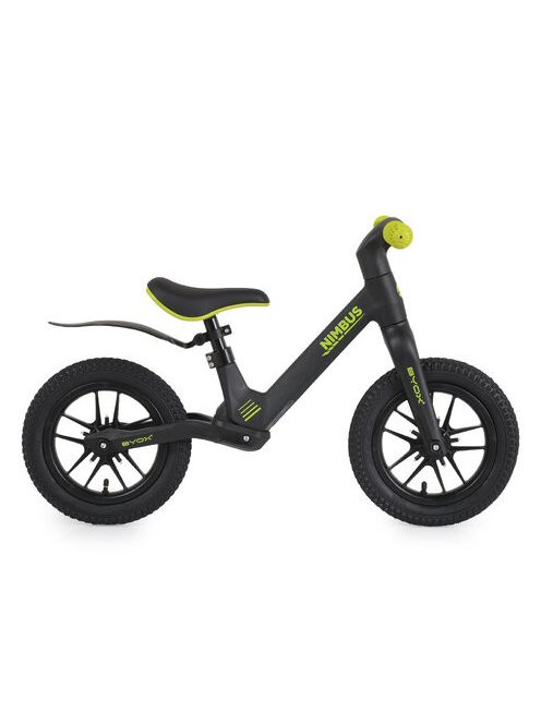 NIMBUS futóbicikli 12es fújható, világító kerekekkel FEKETE