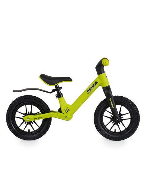 NIMBUS futóbicikli 12es fújható, világító kerekekkel ZÖLD