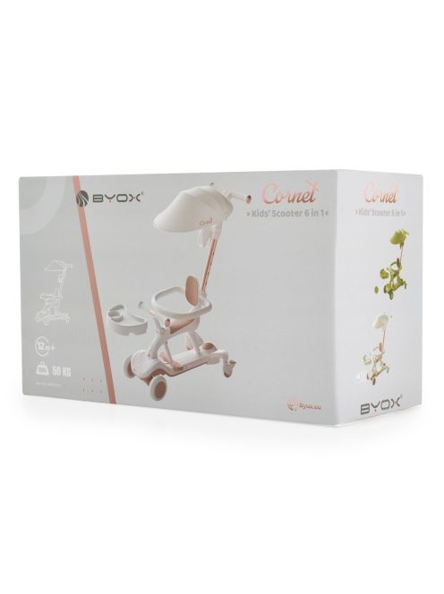 CORNET 6IN1 multifunkciós tricikli átalakítható rollerré FEHÉR