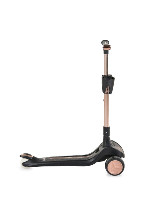 AERO roller, összecsukható, 50kg-ig, 3 kerekű, arany váz FEKETE
