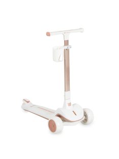   AERO roller, összecsukható, 50kg-ig, 3 kerekű, arany váz FEHÉR