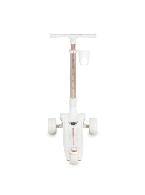 AERO roller, összecsukható, 50kg-ig, 3 kerekű, arany váz FEHÉR