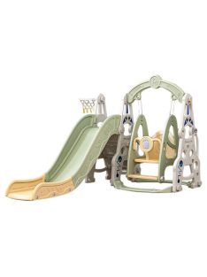   MONI óriás játszószett csúszdával, hintával, kosárlabdával Spaceman ZÖLD